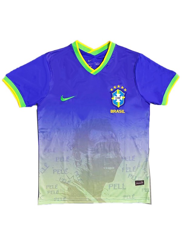 Brazil maillot bleu spécial Bailey édition commémorative kit uniforme de football kit de football de vêtements de sport pour hommes en tête chemise de sport 2023
